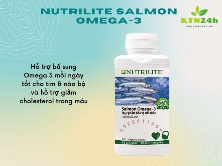 Thực phẩm chức năng hỗ trợ tim mạch Nutrilite Salmon Amway Omega 3